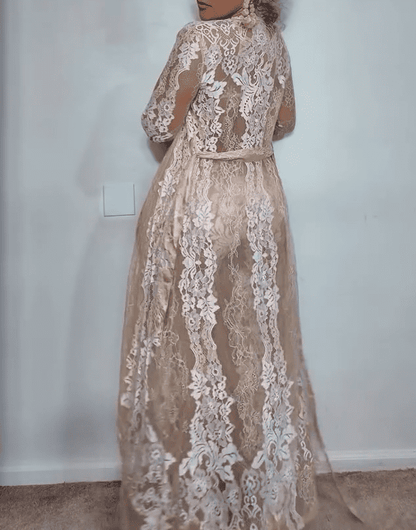 White Lace and Tulle 3-Piece Set