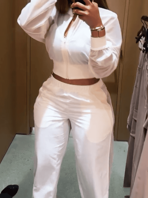 Stylish breathable jacket and trousers set