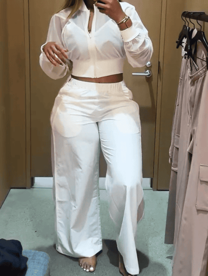 Stylish breathable jacket and trousers set