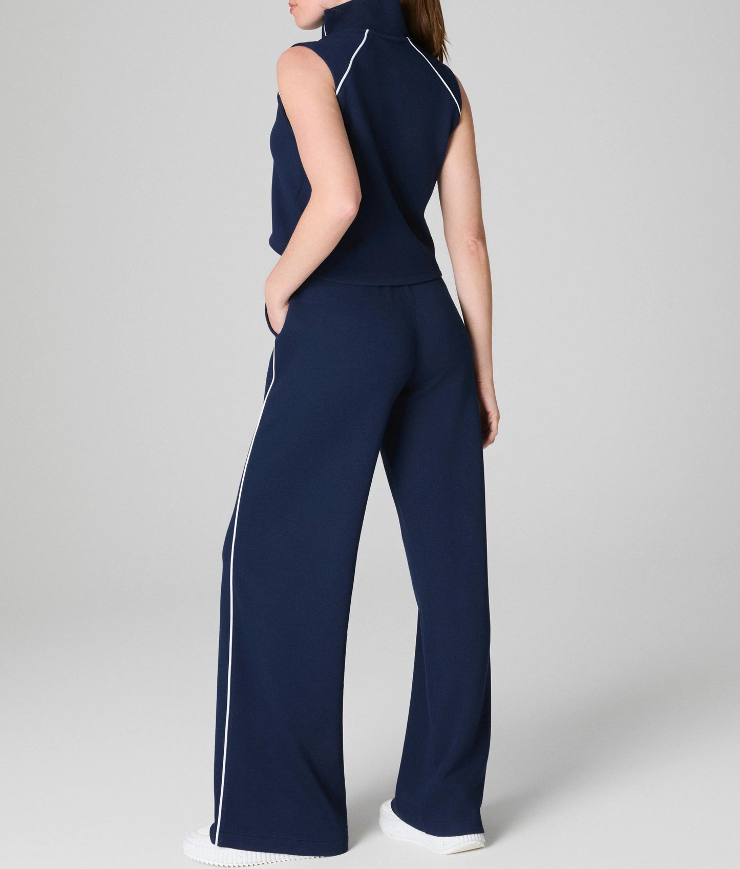 Sleeveless Mockneck Jumpsuit