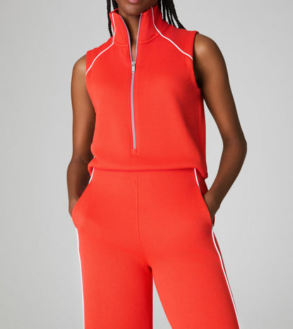 Sleeveless Mockneck Jumpsuit