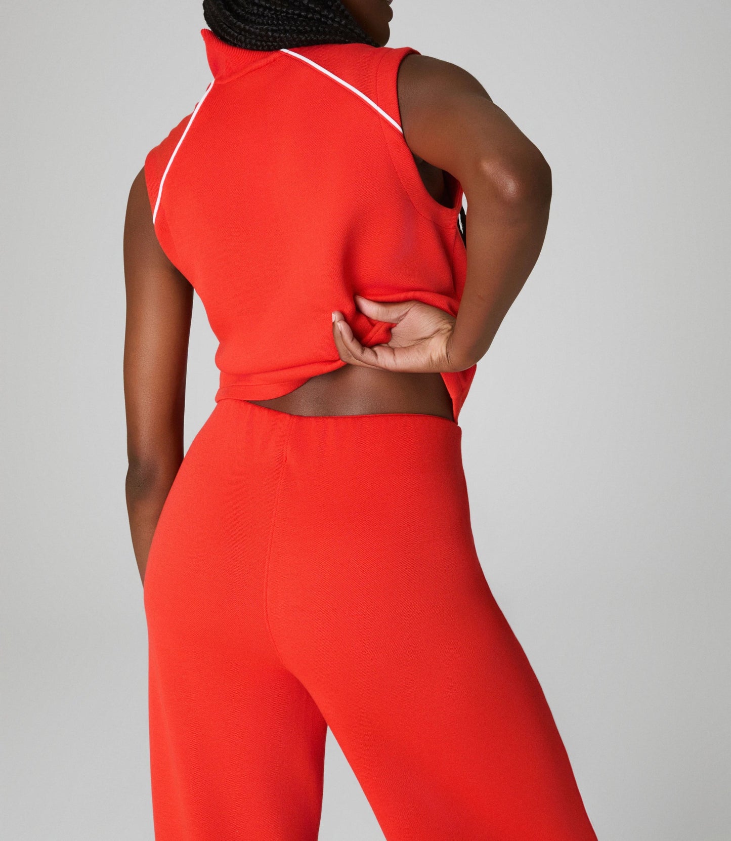 Sleeveless Mockneck Jumpsuit