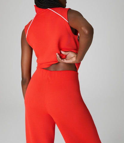Sleeveless Mockneck Jumpsuit