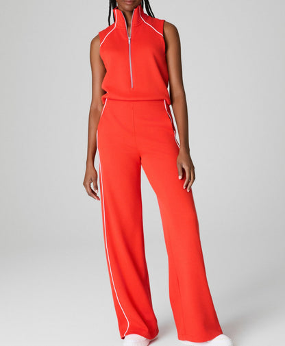 Sleeveless Mockneck Jumpsuit