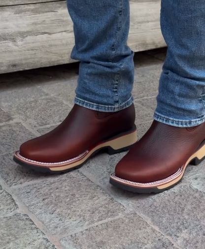 Men's Scratch-resistant Genuine Leather Boots