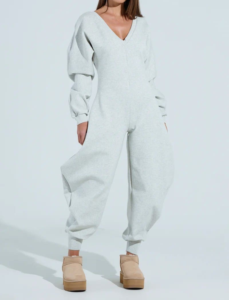 COMFY COZY SWEATSHIRT JUMPSUIT