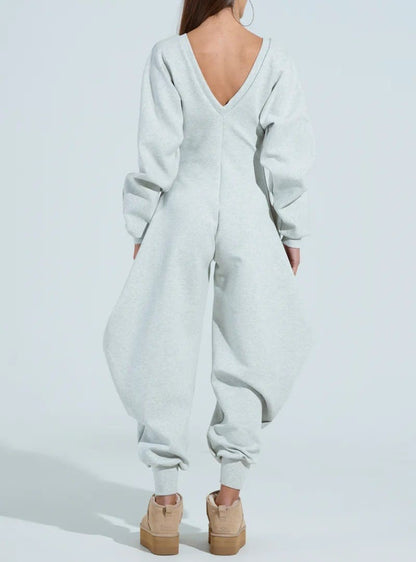 COMFY COZY SWEATSHIRT JUMPSUIT