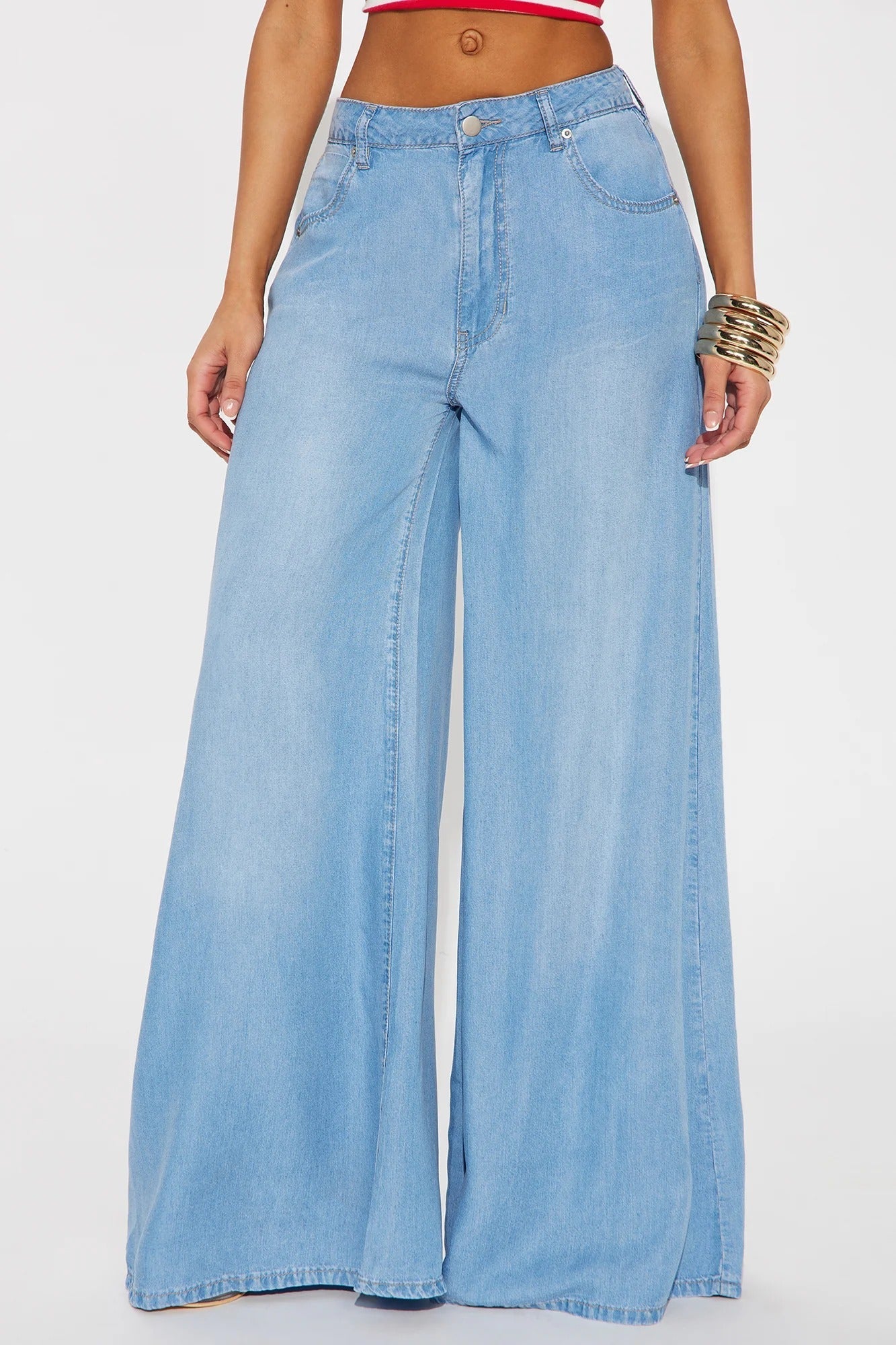 Super wide leg jeans