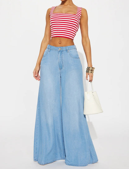 Super wide leg jeans