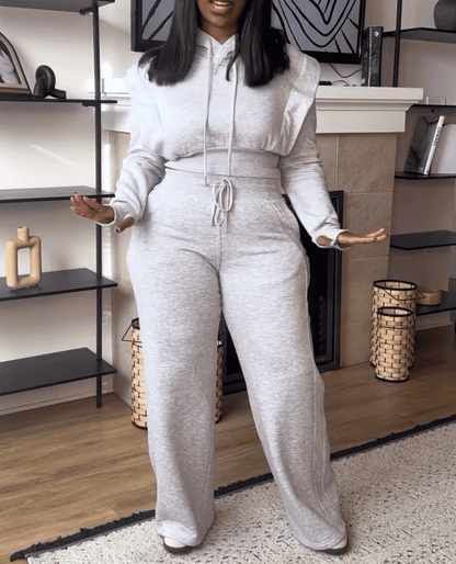 ⏰Limited Time Offer： Grey Sweat Set