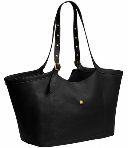 Buckle Detail Oversized Tote