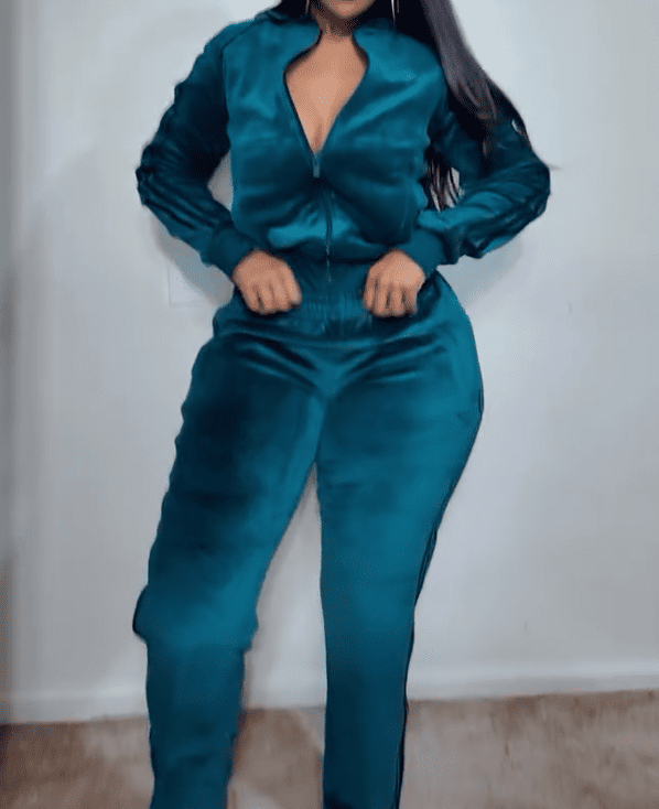 Velvet tracksuit