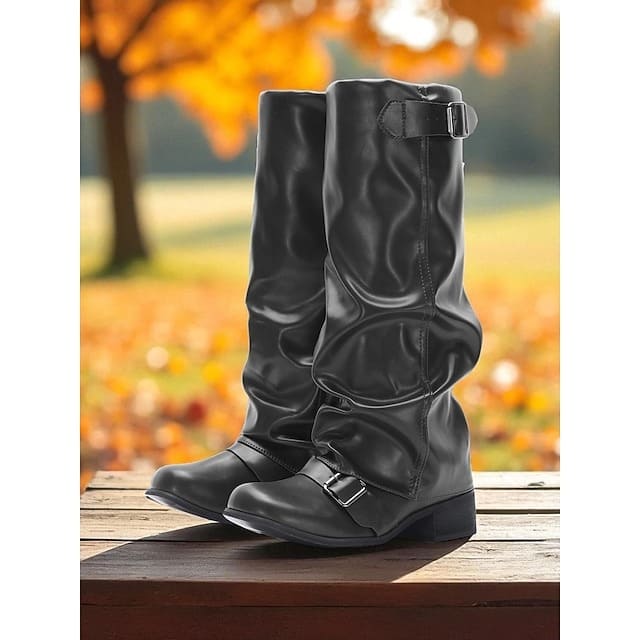 Vintage Buckled Boots