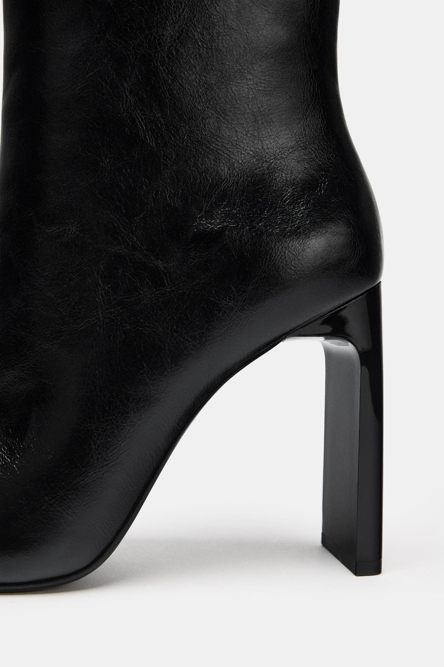 New Leather Pointed Toe Heel Boots