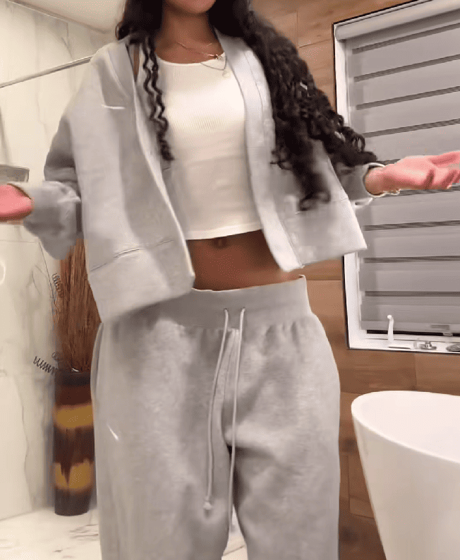 Gray tracksuit