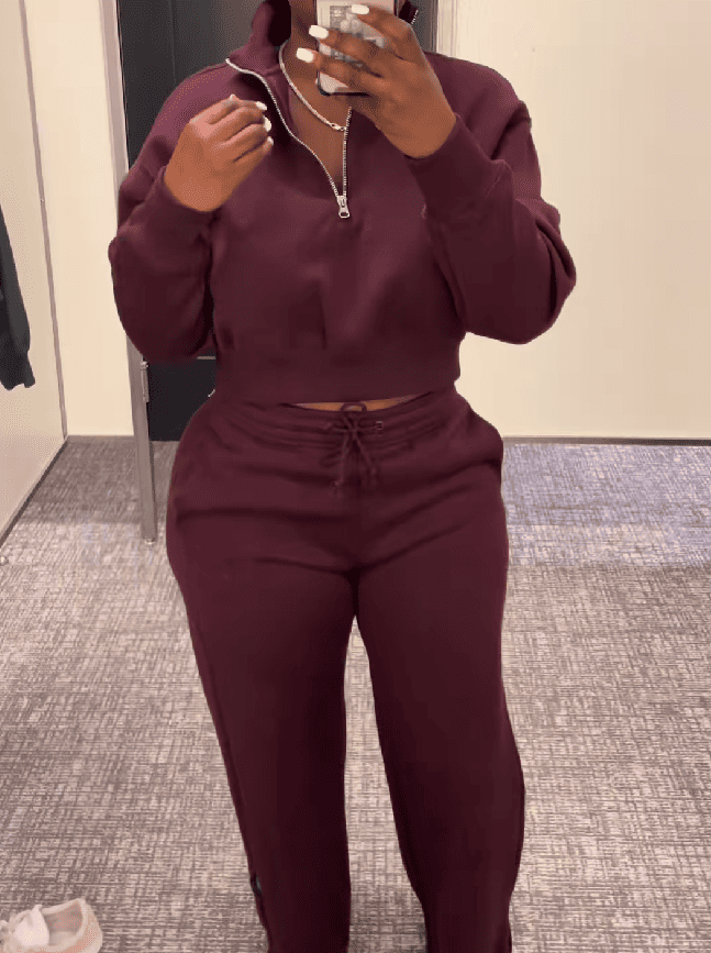 Zippered Track Top + Pants