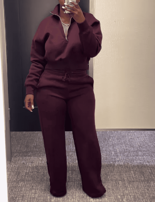 Zippered Track Top + Pants