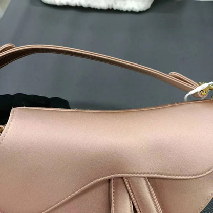 Saddle Bag with Crystal Buckle Handbag