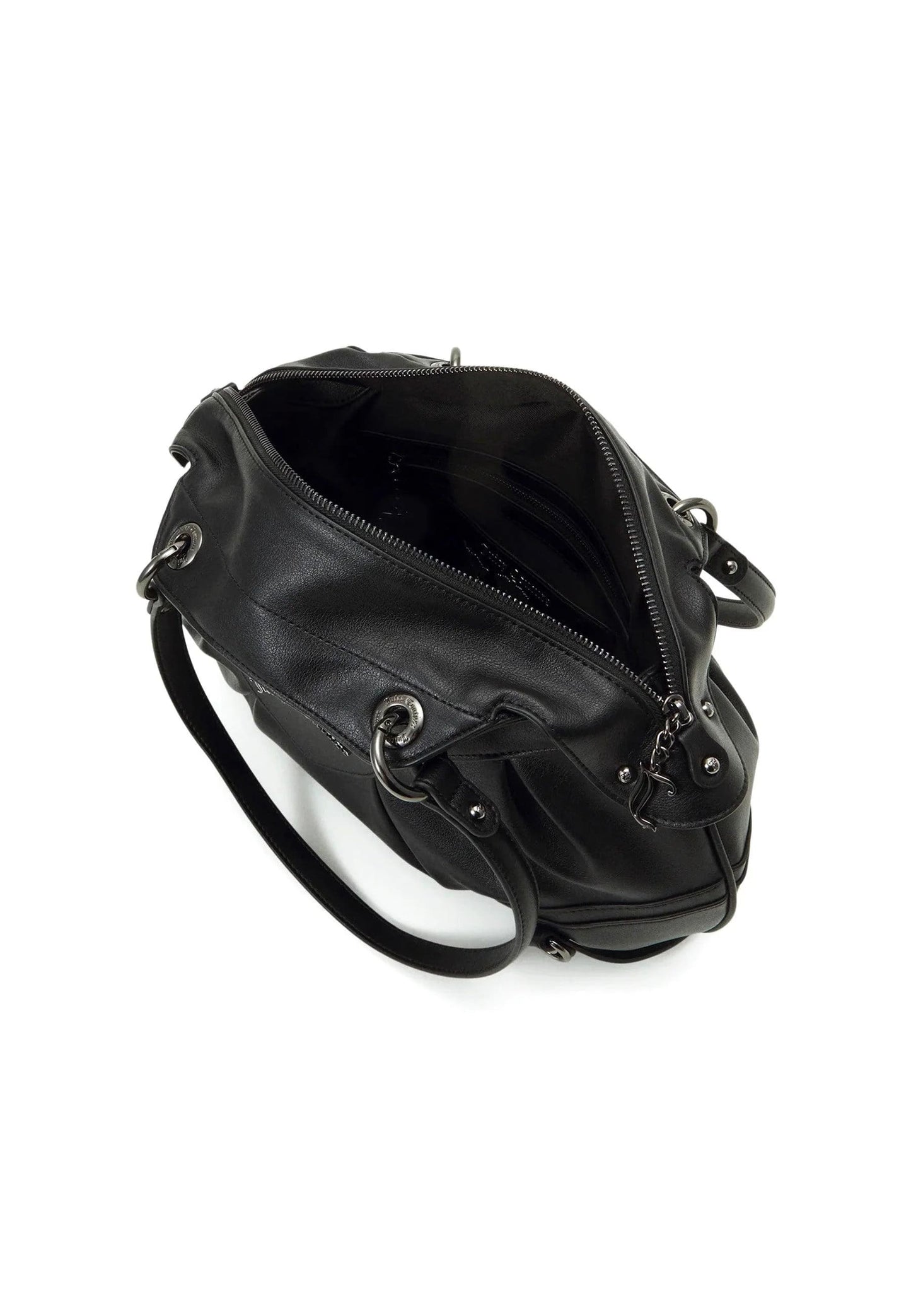 Black Love leather handbag