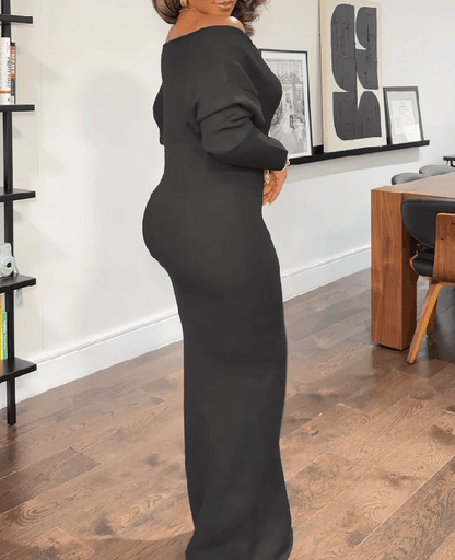 V Neck Long Dress