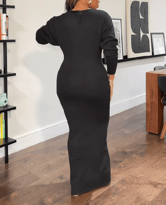 V Neck Long Dress
