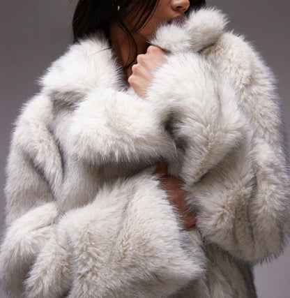Faux Fur Long Coat