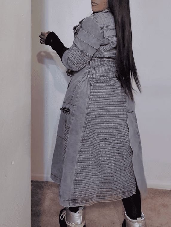 【⏰Free shipping】 Denim Sherpa Coat