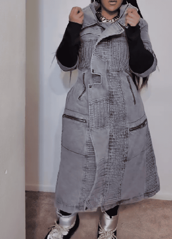 【⏰Free shipping】 Denim Sherpa Coat