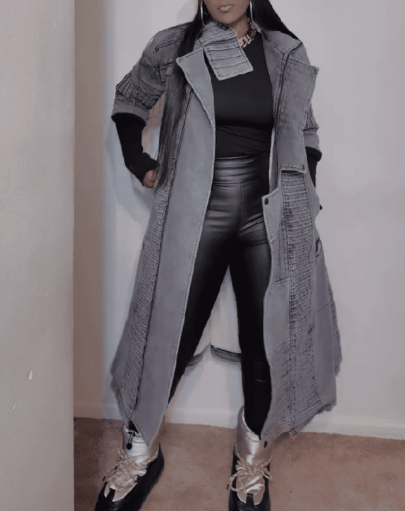【⏰Free shipping】 Denim Sherpa Coat