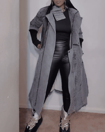 【⏰Free shipping】 Denim Sherpa Coat