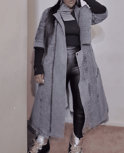 【⏰Free shipping】 Denim Sherpa Coat