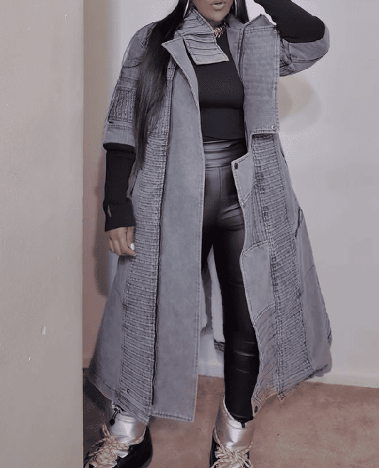 【⏰Free shipping】 Denim Sherpa Coat