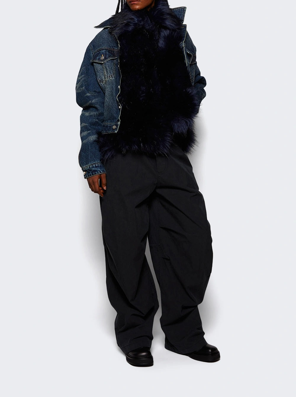 Faux Fur Cinched Jacket