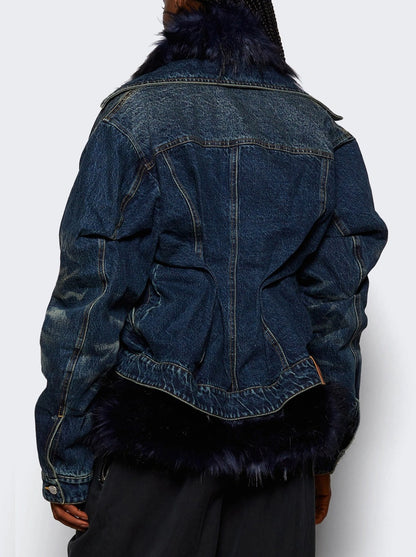 Faux Fur Cinched Jacket