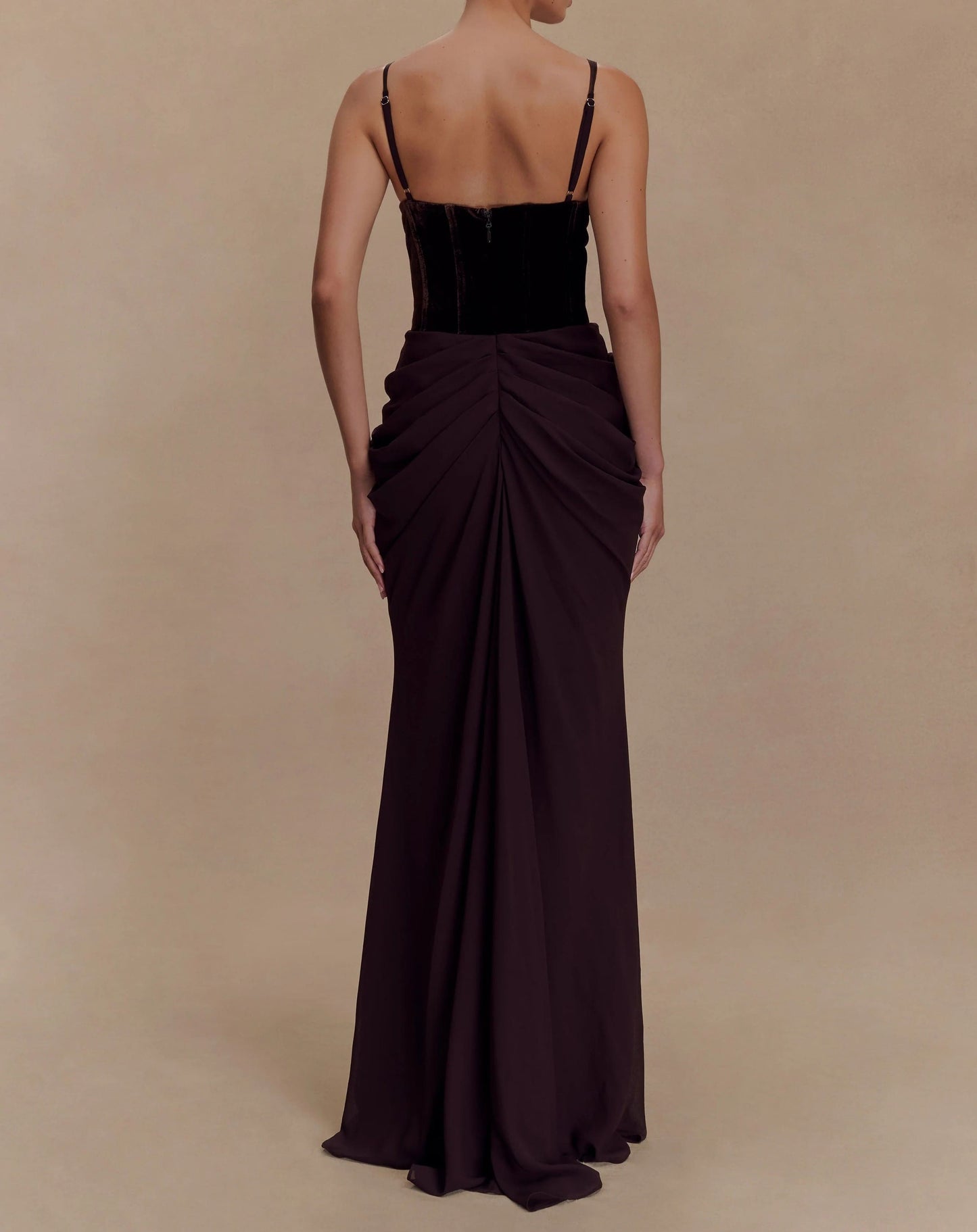 Velvet Corset Maxi Dress
