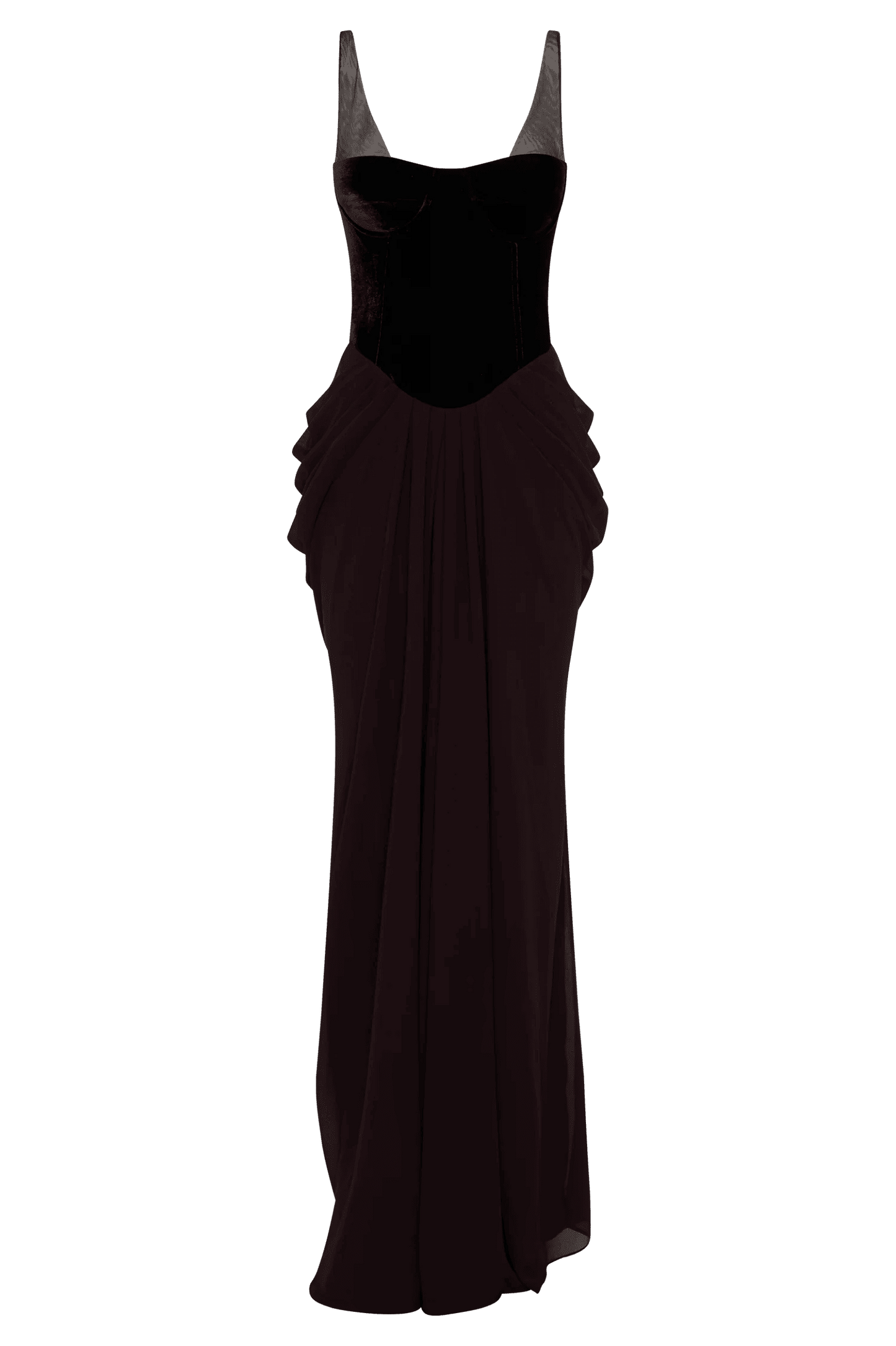 Velvet Corset Maxi Dress