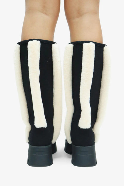 Faux Suede Knee High Boots
