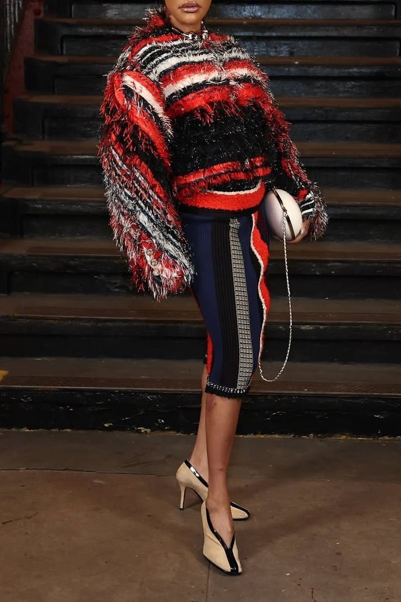Lunar Ribbed Skirt & Fringe Jacket