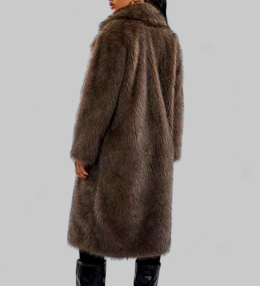 Luxury Faux Fur Long Coat