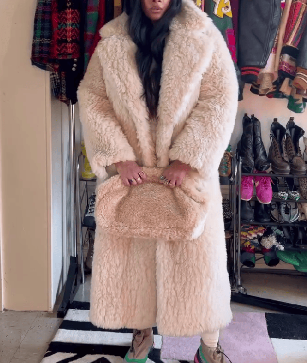 Mongolian Faux Fur Coat