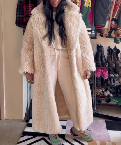 Mongolian Faux Fur Coat