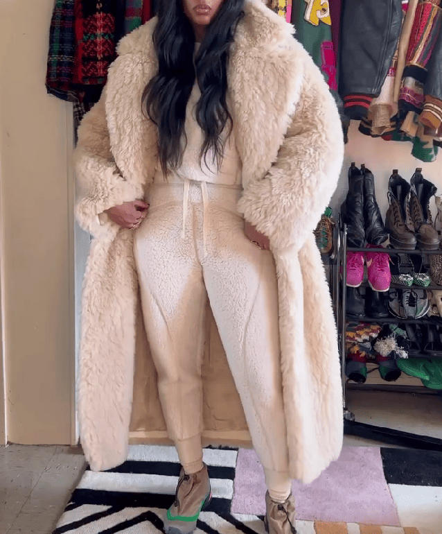 Mongolian Faux Fur Coat