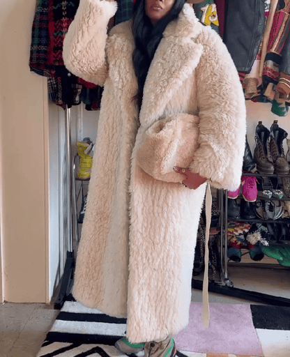 Mongolian Faux Fur Coat