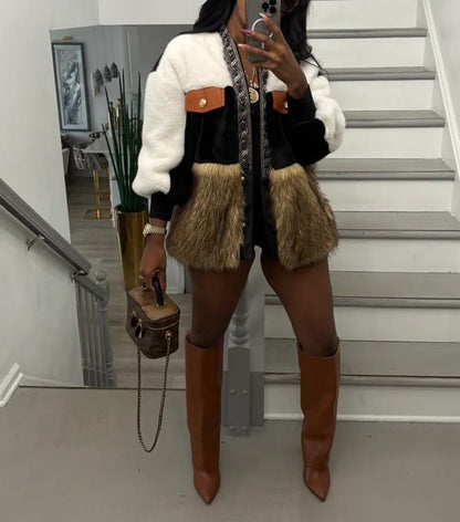 Faux Fur Cardigan
