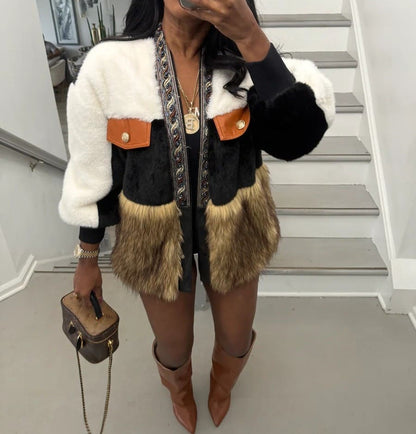Faux Fur Cardigan