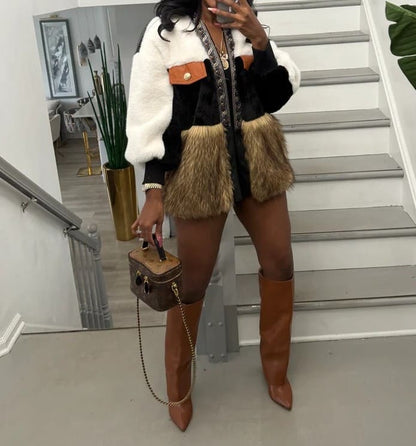Faux Fur Cardigan
