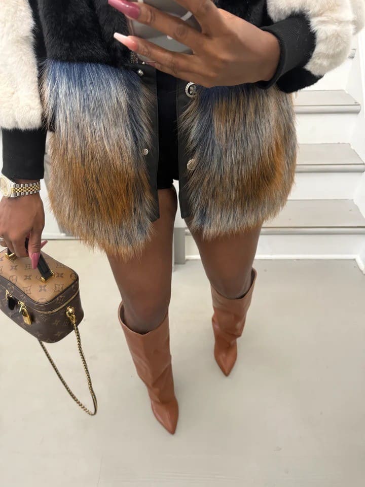 Faux Fur Cardigan