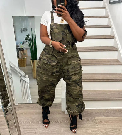 Camouflage Baggy Jumpsuit