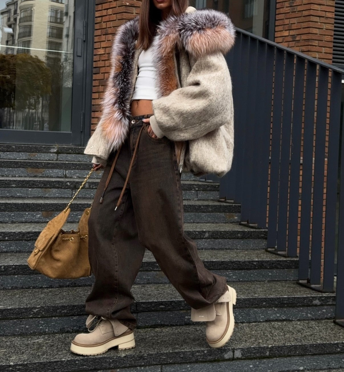 Grey Woolen Hat Jacket