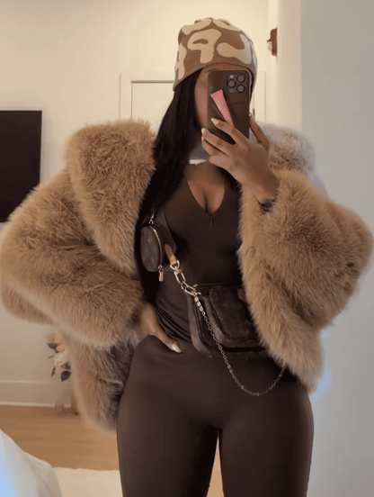 Luxury Faux Fur Short Coat